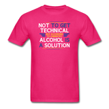 "Technically Alcohol is a Solution" - Men's T-Shirt fuchsia / S - LabRatGifts - 9