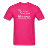 "Technically the Glass is Full" - Men's T-Shirt fuchsia / S - LabRatGifts - 9
