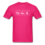 "ThInK" (white) - Men's T-Shirt fuchsia / S - LabRatGifts - 10