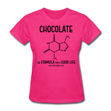 "Chocolate" - Women's T-Shirt fuchsia / S - LabRatGifts - 3