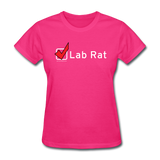 "Lab Rat, Check" - Women's T-Shirt fuchsia / S - LabRatGifts - 3