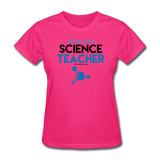 "World's Best Science Teacher" - Women's T-Shirt fuchsia / S - LabRatGifts - 3