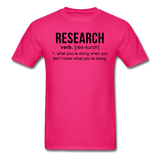 "Research" (black) - Men's T-Shirt fuchsia / S - LabRatGifts - 6