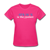 "-273.15 ºC is the Coolest" (white) - Women's T-Shirt fuchsia / S - LabRatGifts - 3