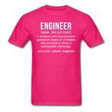 "Engineer" (white) - Men's T-Shirt fuchsia / S - LabRatGifts - 9