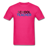 "sChOOL Teacher" - Men's T-Shirt fuchsia / S - LabRatGifts - 2