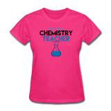"World's Best Chemistry Teacher" - Women's T-Shirt fuchsia / S - LabRatGifts - 3