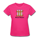"Nice Rack" - Women's T-Shirt fuchsia / S - LabRatGifts - 4