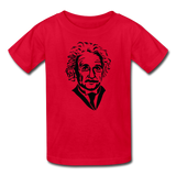 "Albert Einstein" - Kids' T-Shirt red / XS - LabRatGifts - 4