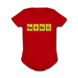 "NaH BrO" - Baby Short Sleeve One Piece red / Newborn - LabRatGifts - 6