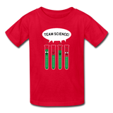 "Team Science" - Kids' T-Shirt red / XS - LabRatGifts - 7