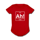 "Ah! The Element of Surprise" - Baby Short Sleeve One Piece red / Newborn - LabRatGifts - 4