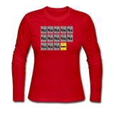"Na Na Na Batmanium" - Women's Long Sleeve T-Shirt red / S - LabRatGifts - 5