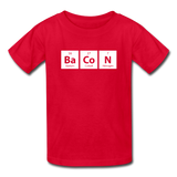 "BaCoN" - Kids' T-Shirt red / XS - LabRatGifts - 5