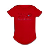 "Think like a Proton" (black) - Baby Short Sleeve One Piece red / Newborn - LabRatGifts - 6