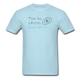 "Think like a Proton" (black) - Men's T-Shirt powder blue / S - LabRatGifts - 5