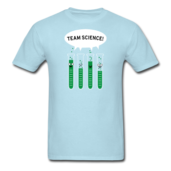 "Team Science" - Men's T-Shirt powder blue / S - LabRatGifts - 1