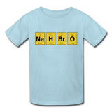 "NaH BrO" - Kids' T-Shirt powder blue / XS - LabRatGifts - 7