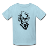 "Albert Einstein" - Kids' T-Shirt powder blue / XS - LabRatGifts - 3