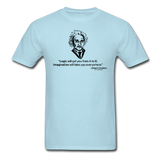 "Albert Einstein: Logic Quote" - Men's T-Shirt powder blue / S - LabRatGifts - 12