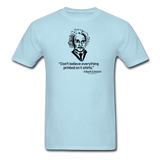"Albert Einstein: T-Shirts Quote" - Men's T-Shirt powder blue / S - LabRatGifts - 5