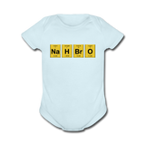 "NaH BrO" - Baby Short Sleeve One Piece powder blue / Newborn - LabRatGifts - 7