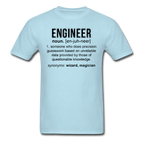 "Engineer" (black) - Men's T-Shirt powder blue / S - LabRatGifts - 4