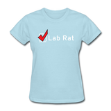 "Lab Rat, Check" - Women's T-Shirt powder blue / S - LabRatGifts - 10
