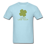 "Lucky Lab Tech" - Men's T-Shirt powder blue / S - LabRatGifts - 14