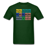 "Lady Gaga Periodic Table" - Men's T-Shirt forest green / S - LabRatGifts - 3