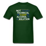 "Technically Alcohol is a Solution" - Men's T-Shirt forest green / S - LabRatGifts - 4
