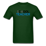 "sChOOL Teacher" - Men's T-Shirt forest green / S - LabRatGifts - 14