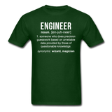 "Engineer" (white) - Men's T-Shirt forest green / S - LabRatGifts - 5
