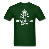 "Keep Calm and Research DNA" (white) - Men's T-Shirt forest green / S - LabRatGifts - 7