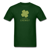 "Lucky Chemist" - Men's T-Shirt forest green / S - LabRatGifts - 13