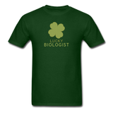 "Lucky Biologist" - Men's T-Shirt forest green / S - LabRatGifts - 15