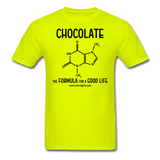 "Chocolate" - Men's T-Shirt safety green / S - LabRatGifts - 9