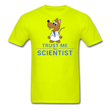 "Trust Me I'm a Scientist" - Men's T-Shirt safety green / S - LabRatGifts - 9