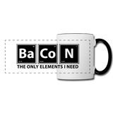 "BaCoN The Only Elements I Need" - Mug white/black / One size - LabRatGifts - 1