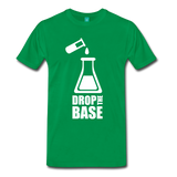 "Drop the Base" (white) - Men's T-Shirt kelly green / S - LabRatGifts - 2
