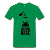"Drop the Base" (black) - Men's T-Shirt kelly green / S - LabRatGifts - 2