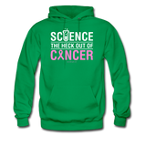 "Science The Heck Out Of Cancer" (White) - Men's Hoodie