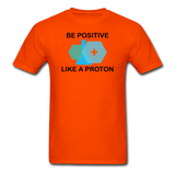 "Be Positive" (black) - Men's T-Shirt orange / S - LabRatGifts - 9