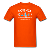 "Science Doesn't Care" - Men's T-Shirt orange / S - LabRatGifts - 11