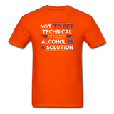 "Technically Alcohol is a Solution" - Men's T-Shirt orange / S - LabRatGifts - 10