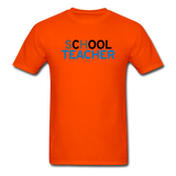 "sChOOL Teacher" - Men's T-Shirt orange / S - LabRatGifts - 3