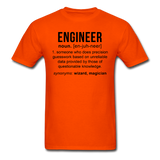 "Engineer" (black) - Men's T-Shirt orange / S - LabRatGifts - 10