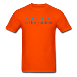 "-273.15 ºC is the Coolest" (gray) - Men's T-Shirt orange / S - LabRatGifts - 8