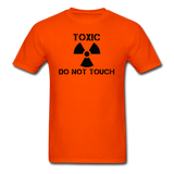 "Toxic Do Not Touch" - Men's T-Shirt orange / S - LabRatGifts - 3