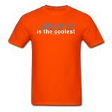 "-273.15 ºC is the Coolest" (white) - Men's T-Shirt orange / S - LabRatGifts - 3